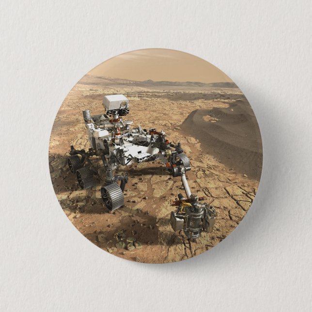 Mars 2020 Rover 2 Inch Round Button (Front)