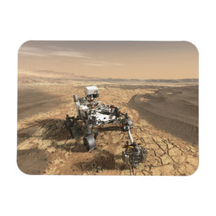 Mars 2020 Rover On The Surface Of Mars. Magnet