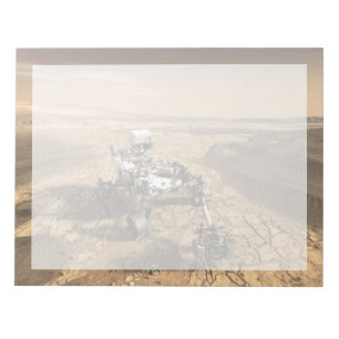 Mars 2020 Rover On The Surface Of Mars. Notepad
