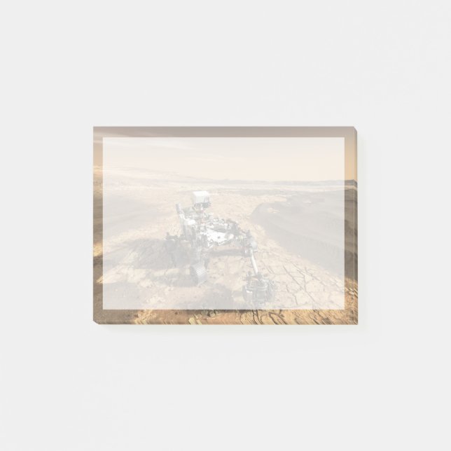 Mars 2020 Rover On The Surface Of Mars. Post-it Notes (Front)