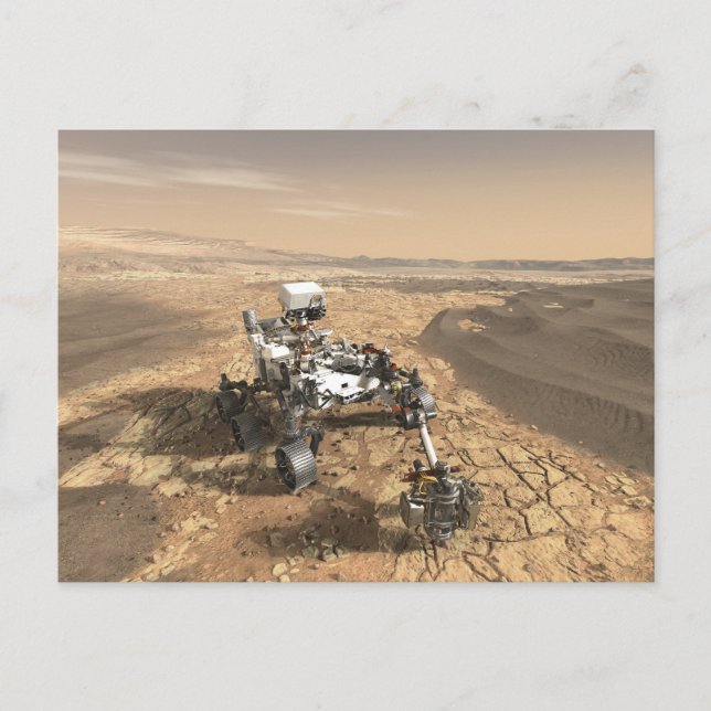 Mars 2020 Rover On The Surface Of Mars. Postcard (Front)
