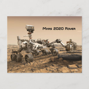 Mars 2020 Rover Postcard