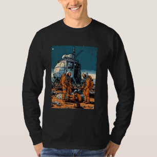 Mars Accident Funny Astronaut Space Cosmic Adventu T-Shirt