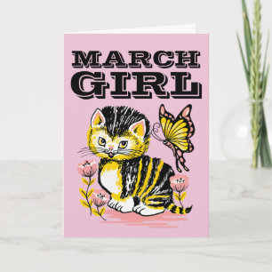 MARS ANNIVERSAIRE FILLE CARTES D'ACCUEIL