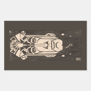 Mars Ares God of War Greek Mythology Black Sticker