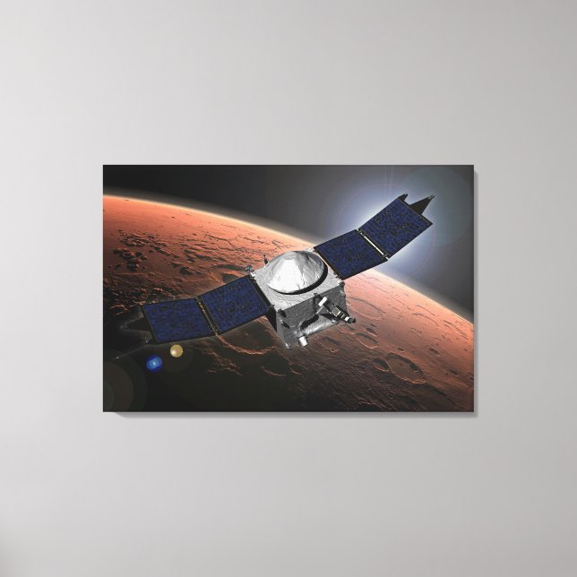 Mars Atmosphere And Volatile Evolution Mission. Canvas Print (Front)