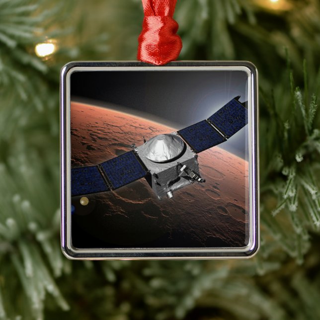 Mars Atmosphere And Volatile Evolution Mission. Metal Ornament (Tree)