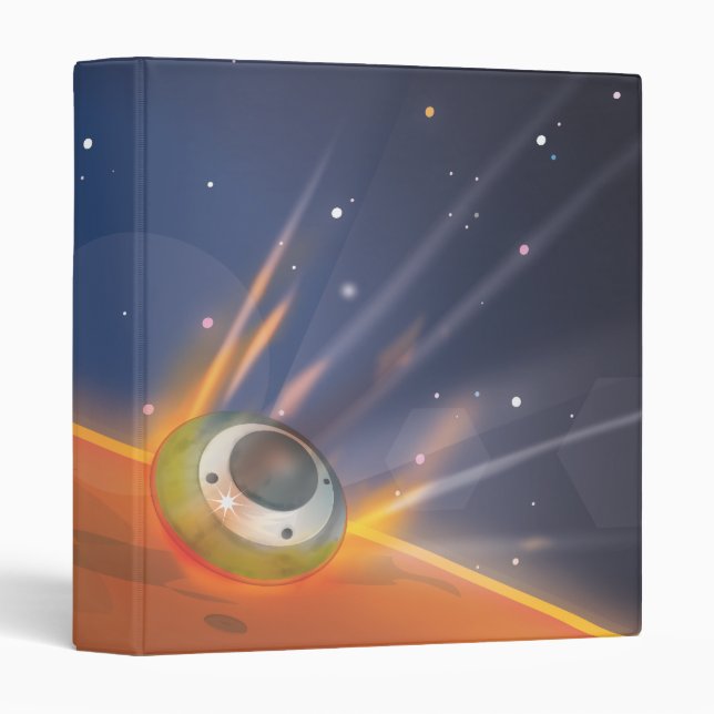 Mars atmospheric entry spacecraft binder (Front/Spine)