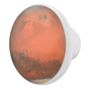 Mars Beautiful Red Solar System Planet Aries Ceramic Knob