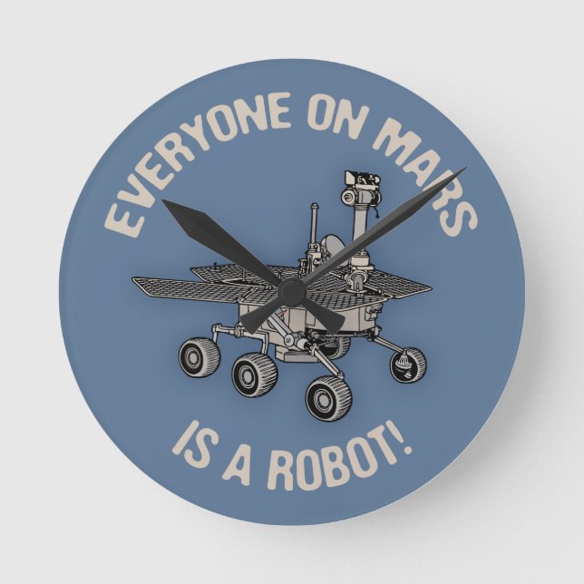 Mars Census Round Clock (Front)