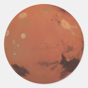 Mars Classic Round Sticker