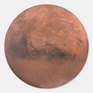 Mars Classic Round Sticker