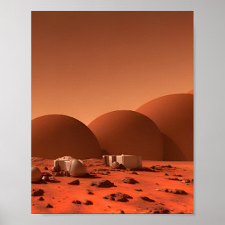 Mars colony poster