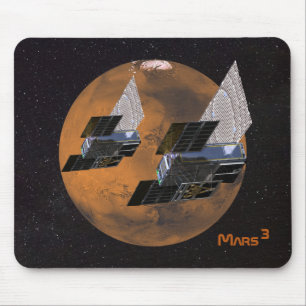 Mars Cubed by MarCO CubeSats Mouse Pad