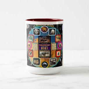Mar's Faces Two-Tone Coffee Mug