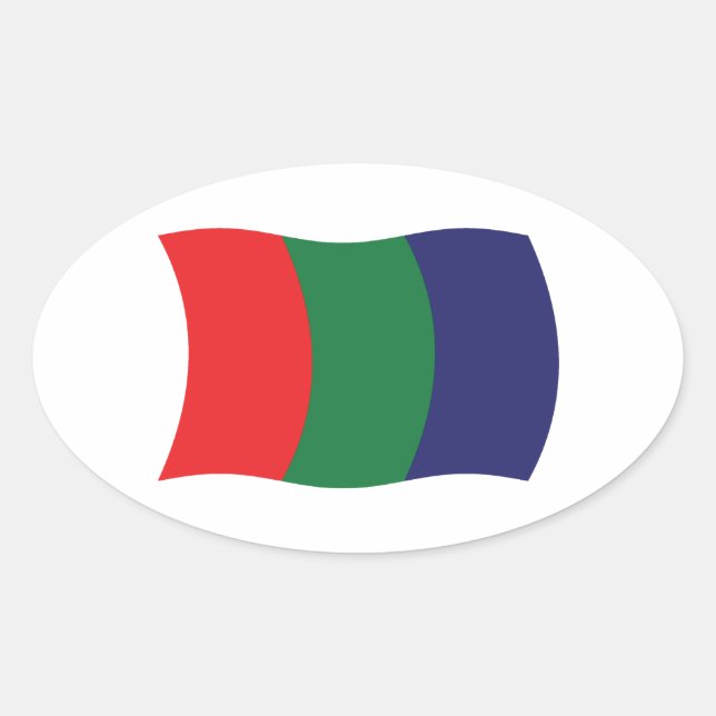 Mars Flag Sticker (Front)