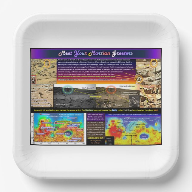 Mar's Greeter Paper Plate (Front)