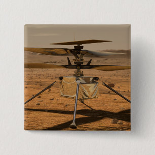 Mars Ingenuity Helicopter 2 Inch Square Button