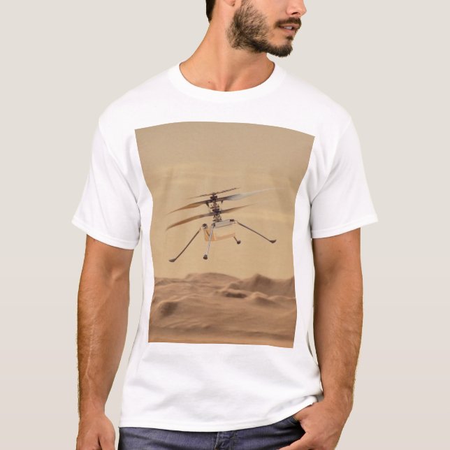 Mars Ingenuity Helicopter Flight T-Shirt (Front)