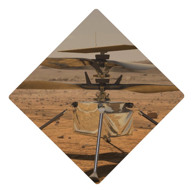Mars Ingenuity Helicopter Graduation Cap Topper (Front)