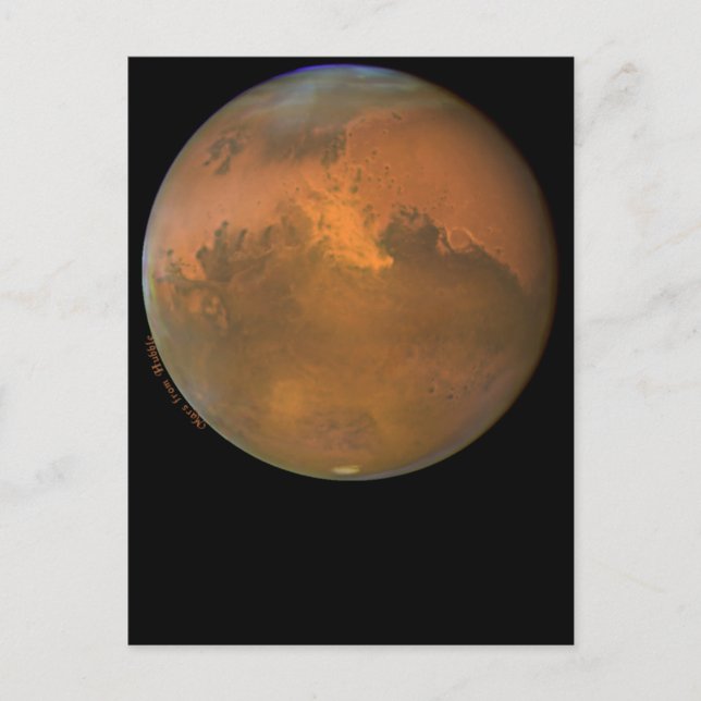 Mars la planète rouge sur cartes et cartes postale (Devant)