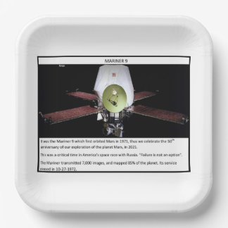 Mars Mariner 9 Paper Plate