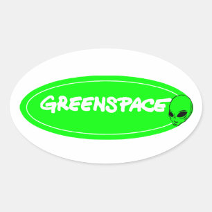 Mars mission oval sticker