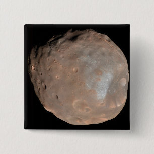 Mars moon Phobos 2 Inch Square Button
