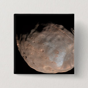 Mars moon Phobos 2 Inch Square Button