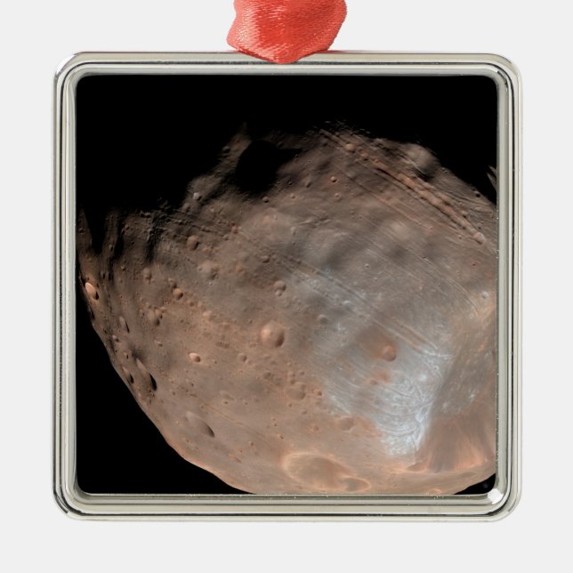 Mars moon Phobos 2 Metal Ornament (Front)