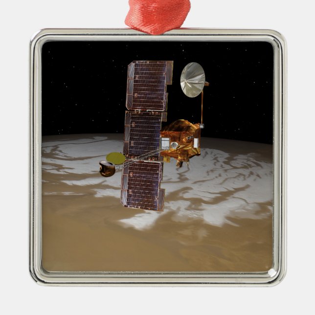 Mars Odyssey spacecraft Metal Ornament (Front)