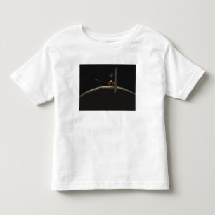 Mars Odyssey spacecraft over martian sunrise Toddler T-shirt