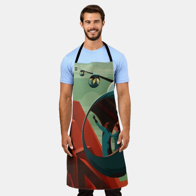 Mars Olympus Mons Highest Volcano Solar System Apron (Worn)