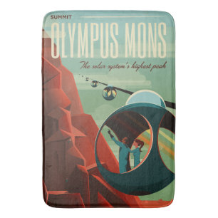 Mars Olympus Mons Highest Volcano Solar System Bath Mat