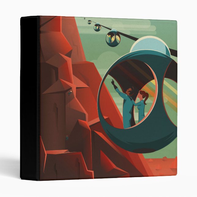Mars Olympus Mons Highest Volcano Solar System Binder (Front/Spine)