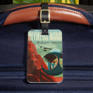 Mars Olympus Mons Highest Volcano Solar System Luggage Tag
