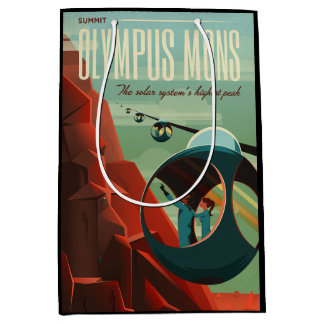 Mars Olympus Mons Highest Volcano Solar System Medium Gift Bag