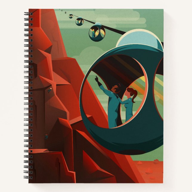 Mars Olympus Mons Highest Volcano Solar System Notebook (Front)