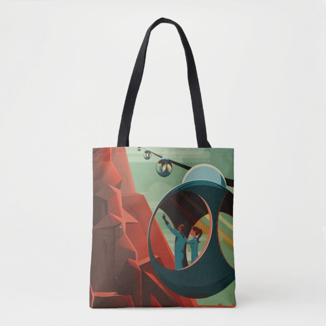 Mars Olympus Mons Highest Volcano Solar System Tote Bag (Front)