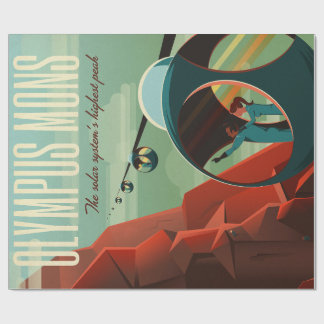 Mars Olympus Mons Highest Volcano Solar System Wrapping Paper