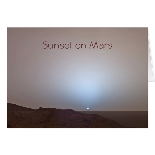 Mars Photo of Sunset (Front Horizontal)