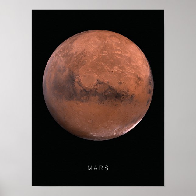 Mars Planet Wall Art (Front)