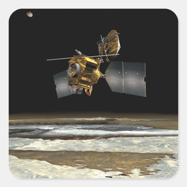 Mars Reconnaissance Orbiter 2 Square Sticker (Front)