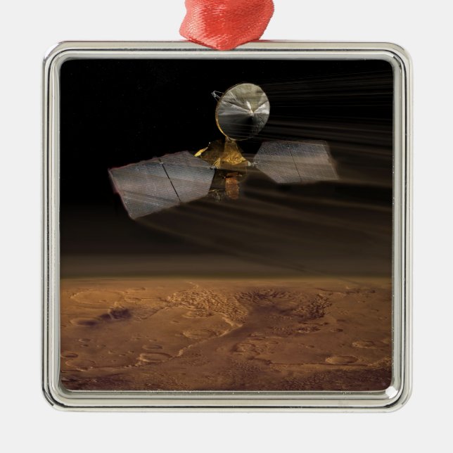Mars Reconnaissance Orbiter 3 Metal Ornament (Front)