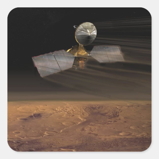 Mars Reconnaissance Orbiter 3 Square Sticker (Front)