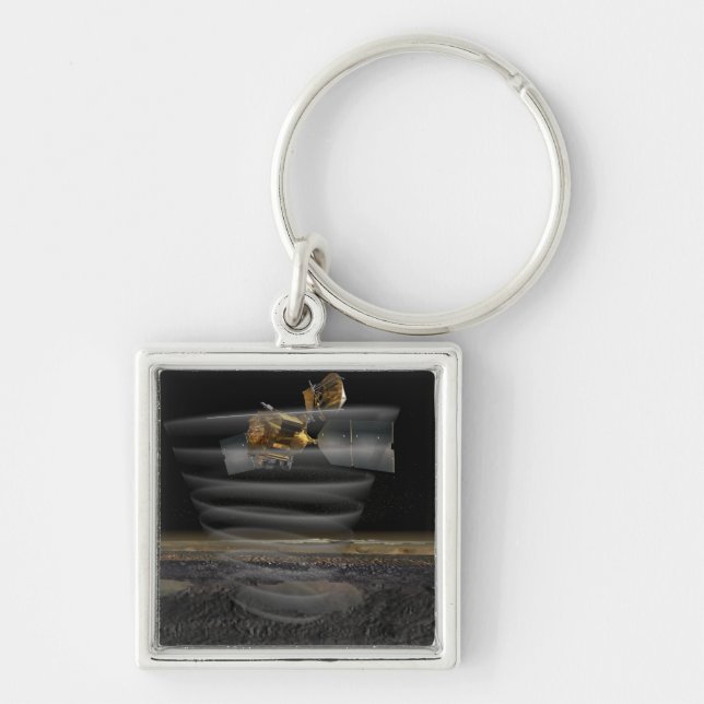 Mars Reconnaissance Orbiter's Radar at Work Keychain (Front)