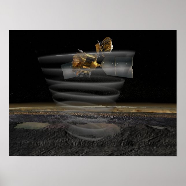 Mars Reconnaissance Orbiter's Radar at Work Poster (Front)