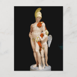 MARS RESTRAINED BY CUPID 1825 John Gibson Postcard