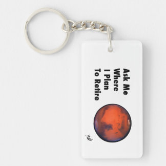 Mars "Retirement" Keychain