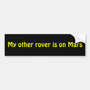 Mars Rover Bumper Sticker